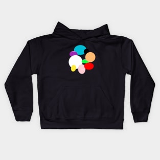 3d Circle pattern colourful Kids Hoodie